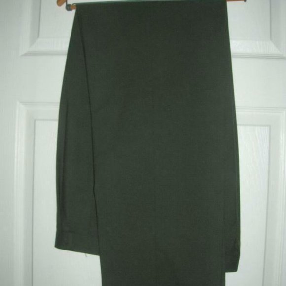 MACY'S Mens Impeccable RALPH LAUREN CHAPS SUIT 100% Wool 2 PIECE Suit 42L Olive - Picture 2 of 7